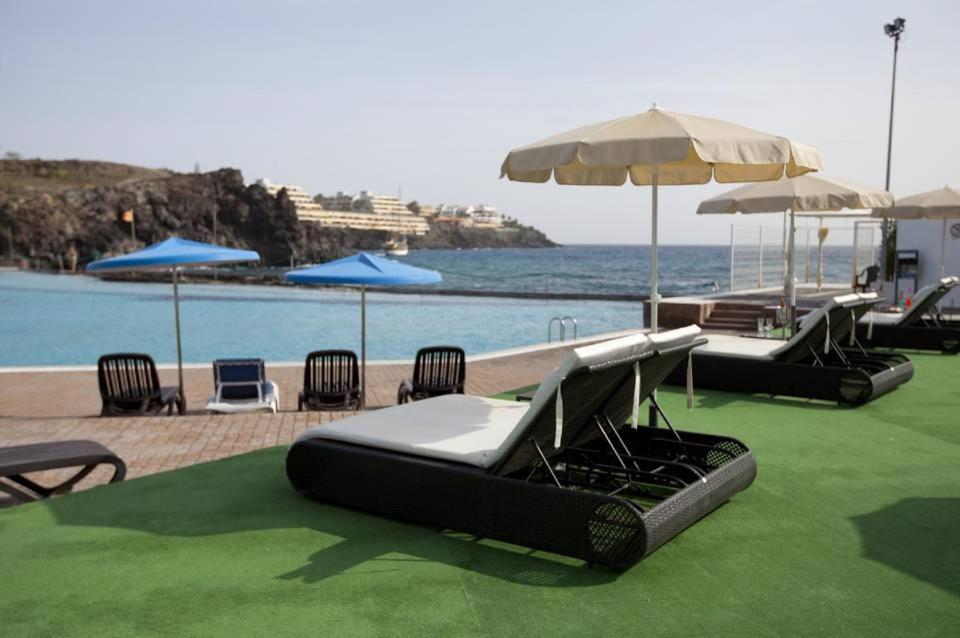 Beach-Front Tenerife Sth Sea And Pool View Costa Del Silencio Exterior photo